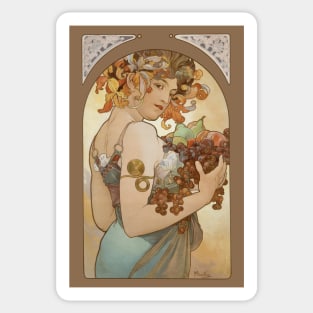 Harvest goddess with fruits Sticker